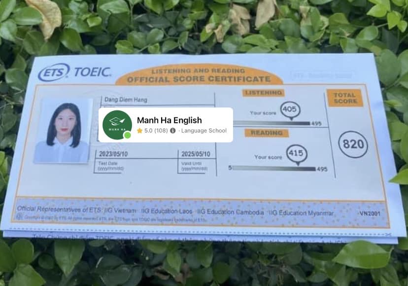 Đặng Diễm Hằng - 820/990 - 10/5/2023 1 DDH