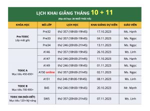 LICH KHAI GIANG THANG 10 11
